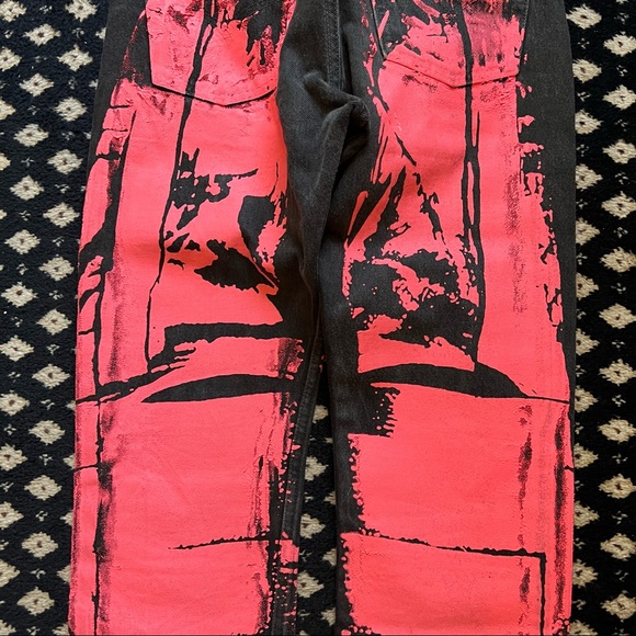 Sp5der Worldwide x Levi’s Painted Moto Jeans - Picture 5 of 8